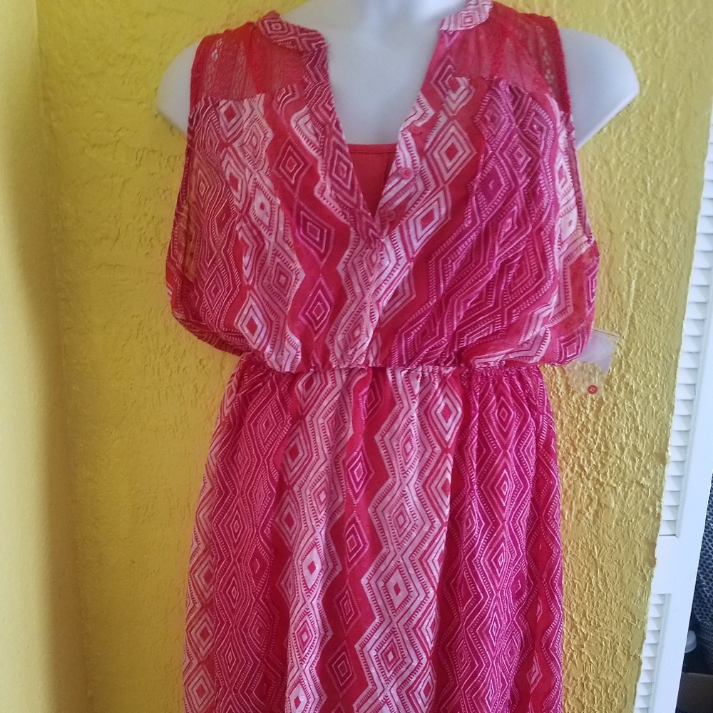 NEW Hi Low Vacation Cruise Sun Dress 1X 16 16W